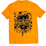 Orange Splatter T-Shirt (Small)