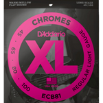 D'Addario Ecb81 Xl Chrome Flat Wound Bass Strings