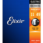 Elixir Nanoweb Electric Guitar Strings - 011-049