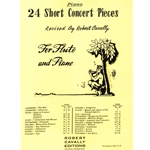 24 Short Concert Pieces - Flute/Piano