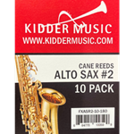 Kidder Music Service 10-Pack Alto Sax Reeds #2