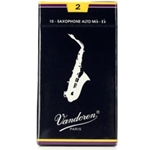 Vandoren Alto Sax Reeds #2 10 Pack