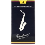 Vandoren Alto Sax Reeds #4 10 Pack