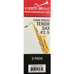 Kidder Music Service 5-Pack Tenor Sax Reeds #2.5