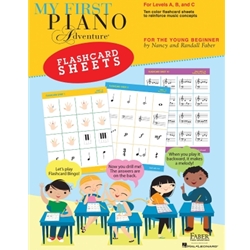 My First Piano Adventure Flashcard Sheets