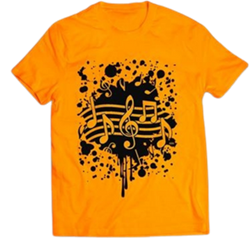 Orange Splatter T-Shirt (Small)