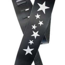 Planet Waves Leather Guitar Strap - Stars