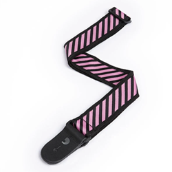 Planet Waves Woven Guitar Strap - Pink Stripes