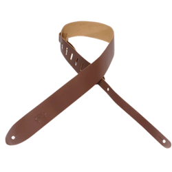 Levy'S Brown Leather Guitar Strap