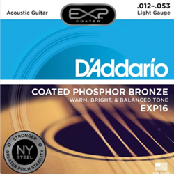 D'Addario Exp16 Coated Acoustic Guitar Strings