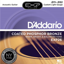 D'Addario Exp Coated Acoustic Guitar Strings