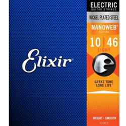 Elixir Nanoweb Electric Guitar String Set - 10-46