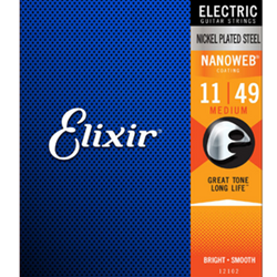 Elixir Nanoweb Electric Guitar Strings - 011-049