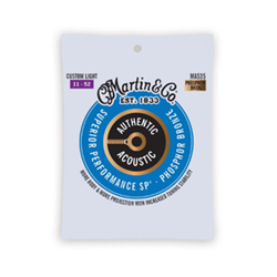 Martin 92/8 Phosphor Bronze Guitar Strings - Custom Light