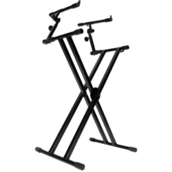 On Stage Double-X Keyboard Stand W/ 2nd Tier