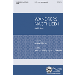 Wandrer's Nachtleid I - SATB divisi