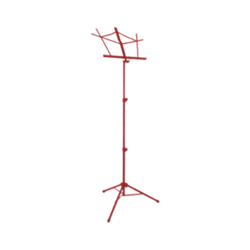 On Stage Deluxe Music Stand - Red With Bag