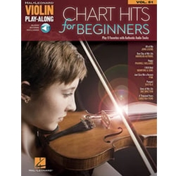 Chart Hits for Beginners<br>Violin Play-Along, Volume 51