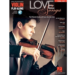 Love Songs: Violin Play-Along Volume 67