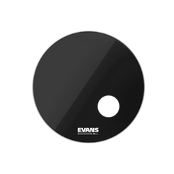 Evans Eq3 Bass Drum 24" Black Drum Head