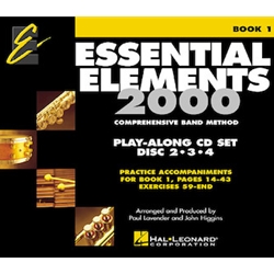 Essential Elements for Band: Book 1 - Play-Along CD Set for Brass/ Woodwinds: Discs 2, 3 & 4 (Exercises 59-end)