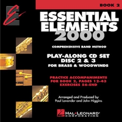 Essential Elements for Band, Book 2 Play-Along CD Set for Brass/Woodwinds – Discs 2 & 3 (Exercises 56-end)