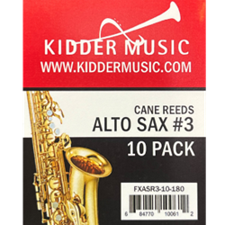 Kidder Music Service 10-Pack Alto Sax Reeds #3