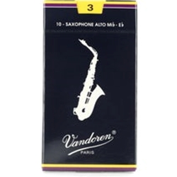 Vandoren Alto Sax Reeds #3 10 Pack