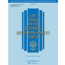 Easy Songs for the Beginning Mezzo-Soprano/Alto, Part II