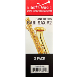 Kidder Music Service 3-Pack Baritone Sax Reeds