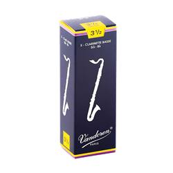 Vandoren Bass Clarinet Reeds #3.5 5 Pack