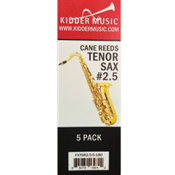 Kidder Music Service 5-Pack Tenor Sax Reeds #2.5