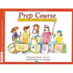 Alfred's Basic Piano Prep Course: Notespeller Book