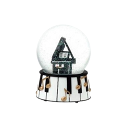 Grand Piano Snow Globe